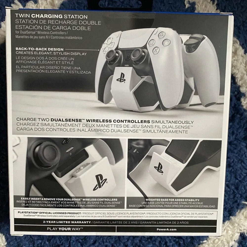 PlayStation 5 twin charging station. Has never been opened.